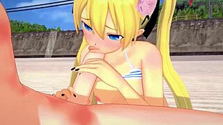 wanna see marie rose get banged hard on the beach?
