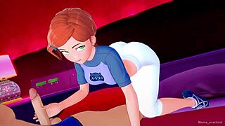 Gwen from Ben 10 enjoys adult fun in love hotel