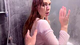 My Step Mom Made Me Wash Myself And Cum