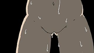 this porn animation features blowjob, doggystyle, and creampie in cartoon style