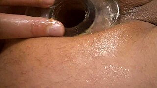 Close up of anal with vibrator