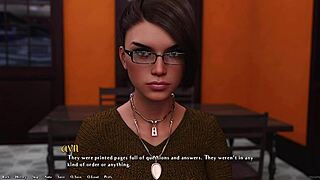 hot rich brunett asks me hard questions in game