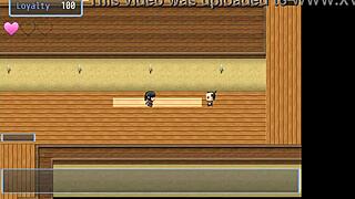 in the fallen princess setsuna game, the geisha gets fucked by men.