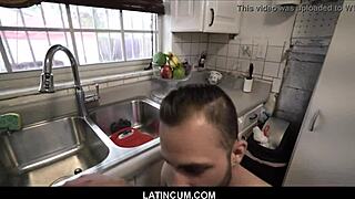 Young straight guy gets paid for gay sex on the street, pov style 😏