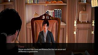 in my new family episode 259, the redhead milf with big tits gets erotic in anime style