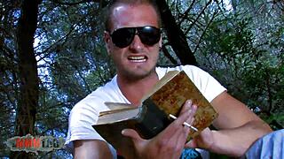 Spanish pornstar Damaris hints at outdoor fucking with Leo Galvez.