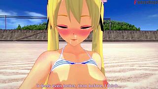 wanna see marie rose get banged hard on the beach?