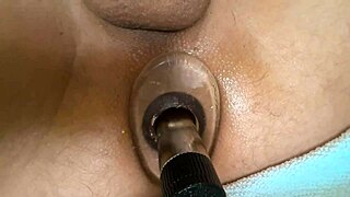 Close up of anal with vibrator