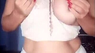 milf latina dancing in lingerie on webcam with big tits and toys