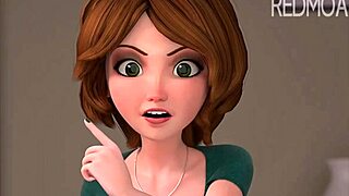 Moster Cass knullas hårt i 3D-tecknat med svärmor