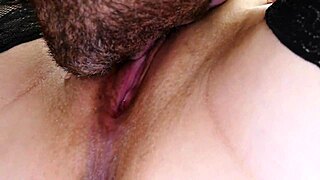 i lick her shaved pussy to orgasm.