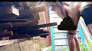 On Friend's Anniversary, I Boldly Fucked His Hot Teen In The Backyard.