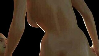 Blonde Girl Side Fucks Boyfriend In 3D.