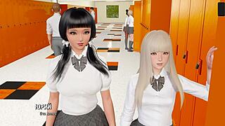 i play ripples part 9 as a cute japanese student in college