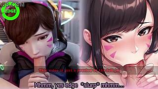 d va s edging game with light femdom and multiple endings