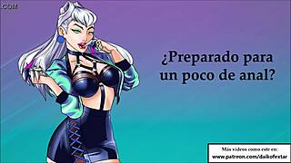 evelynn gives extreme jerk off instructions in spanish