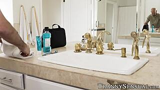 Busty trans Marissa Minx gets anal from a swinger