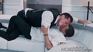 I watch the handsome businessman fuck that young hunk