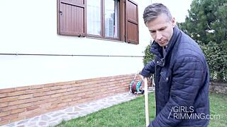 Tiffany doll says, I want a cock for breakfast with rimming and anal at the party