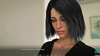 brunette teen says goodbye in rockstar roleplay game