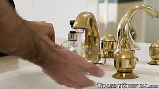 Busty trans Marissa Minx gets anal from a swinger