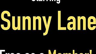 Sunny Lane Poses With Natural Tits