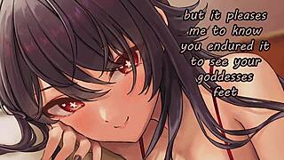 anime feet joi with hu tao femdom