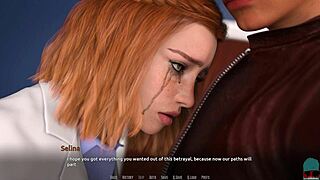 brunette teen says goodbye in rockstar roleplay game
