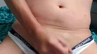 Gay Boy Teasingly Masturbates In His Underwear