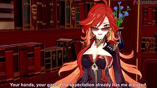 mavuika tempts with sucking and fucking in jean's office trailer from genshin impact by fantasyking3