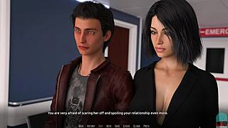 brunette teen says goodbye in rockstar roleplay game