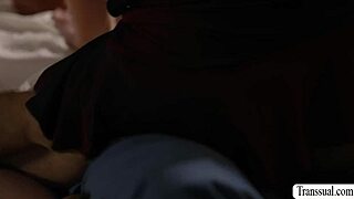 tranny gracie jane sucks and rides her boyfriends big cock bareback 😘