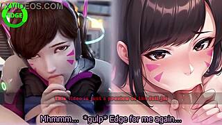 d va s edging game with light femdom and multiple endings