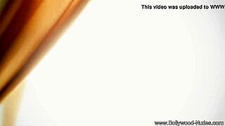 beautiful brunette undresses and dances in erotic striptease