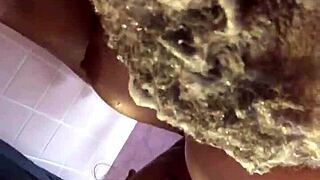 Shaving The Hairy Bush Of Petite Teen In Shower?