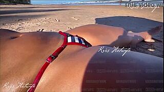 Beach POV of My Big Clit in Tiny Bikini Will Stun You