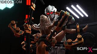 3D animated sci-fi lab with extreme sex and toys