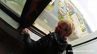 Public pickup turns into raw outdoor sex for Vicky