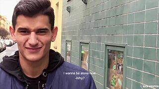 Amateur gay gets rimmed and fucked outdoors!