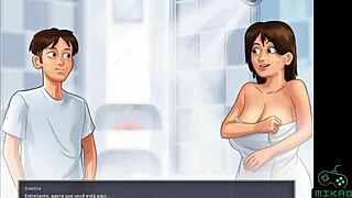 Summertime saga ep 32 ela veio no meu quarto pra mamar e sentar na pika