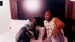 creamie watches her friend set her up with two guys for fucking