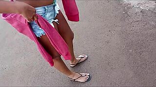 picked up a hot girl on the street and took her to the woods to eat her pussy.