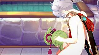 genshin impact hentai kazuha x kuki shinobu hardsex blowjob lick cum uncensored asian japanese