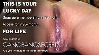 Brunette med trang fitte creampied to ganger i rumpe og fitte