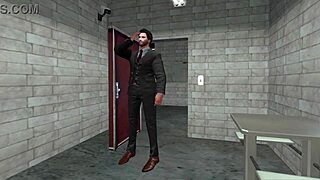 In this anime hentai, Pandy finds herself in prison with big tits and gets interracial action