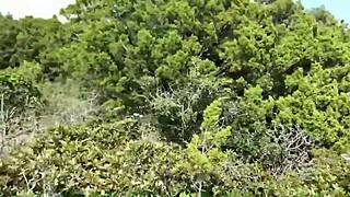 sasha rose and daniella margot licking pussy outdoors