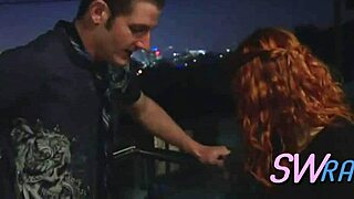 petite ginger babe gets oral at swinger orgy 😍