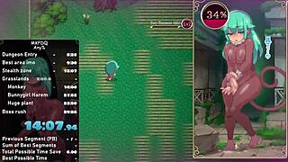 Mage Kanade explores futanari dungeon.