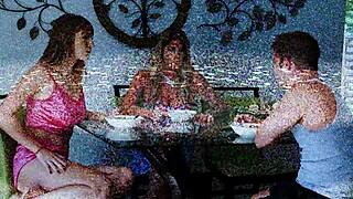 feeling so corrupted by stepbro's big dick on the sofa