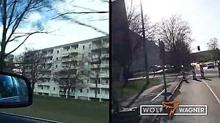 Cute teen jessii van riva in stairwell scene